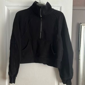 Lululemon scuba crop funnel neck